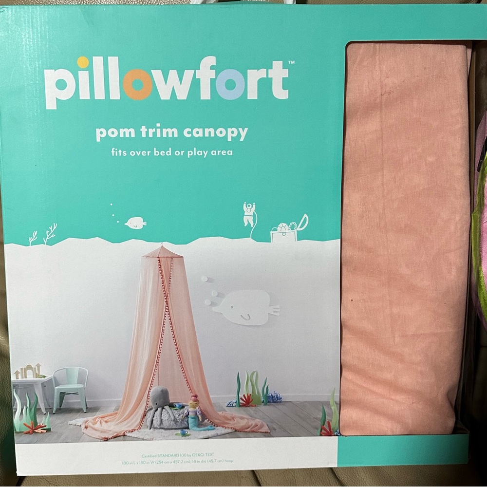 Target Pillowfort Pink Bed Canopy for Girls